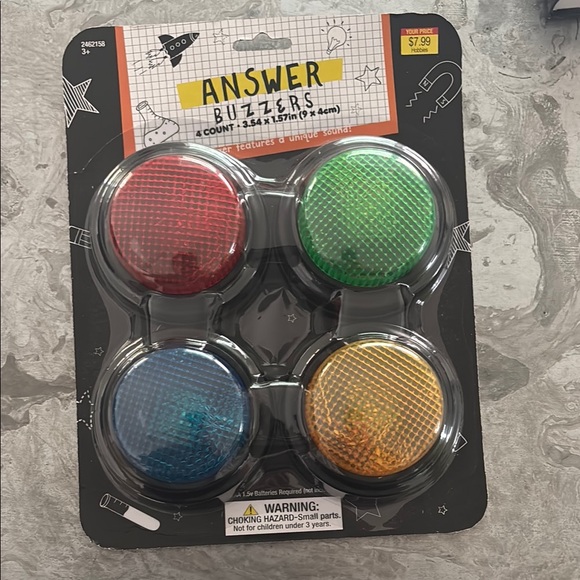Other - Answer Buzzers Set - Red, Green, Blue, Yellow